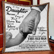 Daughter Blanket, To My Daughter Blanket, Never Forget That I Love You Quilt Blanket - Spreadstores