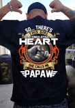 Father's Day Gift, Gift For Dad, Grandpa, This Girl Who Stole My Heart She Calls Me Papaw T-Shirt - Spreadstores
