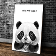Funny Panda Canvas, Oh My God Panda Canvas, Gifts For Panda Lover Canvas, Wall Art Home Decor - Spreadstores