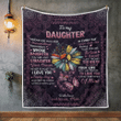 Daughter Blanket, Gift For Daughter, To My Daughter, Whenever You Feel Overwhelmed Hippie Quilt Blanket - Spreadstores