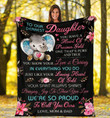 Daughter Blanket, Gift For Daughter, To My Dearest Daughter You Have A Heart Of Precious Gold Elephant Fleece Blanket - Spreadstores
