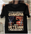 Female Veteran I'm A Mom Grandma And A Veteran Nothing Scales Me HA1006 T-Shirt - Spreadstores