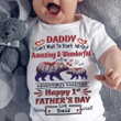 Funny Baby Onesie, Custom Onesies, Happy 1st Father's Day, Daddy I Can't Wait Baby Onesie - Spreadstores
