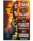 Firefighter She Is Strong Matte Canvas - Spreadstores