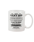 Funny Quote Mug, Father's Day Gift Ideas, I Am A Lucky Dad, I Have A Freaking Awesome Daughter Mug - Spreadstores