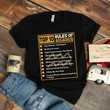 Funny Aquarius Shirt, Aquarius Zodiac Sign, Astrology Birthday Shirt, Top 10 Rules Unisex T-Shirt - Spreadstores
