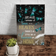 Dragonfly Wall Art Decor Canvas, Because Someone We Love Is In Heaven Canvas Wall Art - Spreadstores