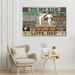 Fighting Karate, Gifts For Son From Dad Canvas – To My Son, I Want You To Believe Deep In Your Heart Canvas - Spreadstores