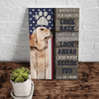 Dog Canvas, Golden Retriever When It's Hard To Look Back I Am Right Beside You, Golden Retriever Dog Canvas - Spreadstores