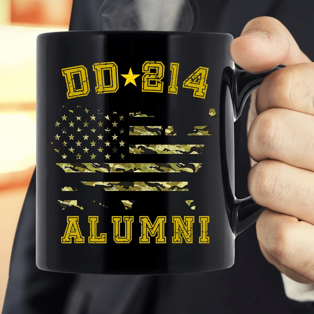 DD-214 Alumni Retirement Military Discharge DD214 Veterans Mug - Spreadstores