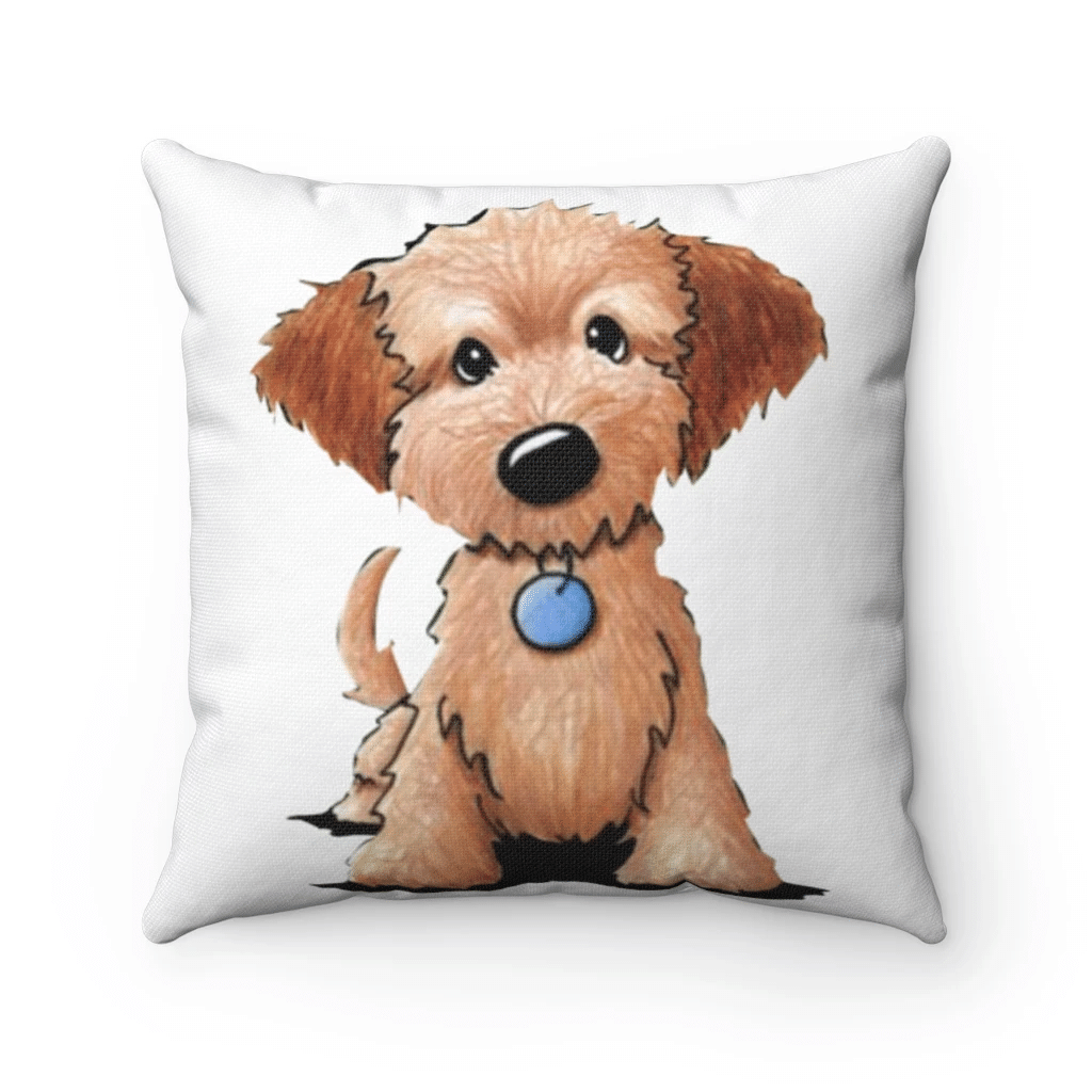 Doodle Pillow, Love Pet Gifts, Gift For Dog Lovers, Home Is Where My Dog Is Doodle Dog Pillow - Spreadstores