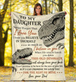 Dinosaur Daughter Blanket To My Daughter Never Forget That I Love You I Hope You Believe Fleece Blanket, Gift For Daughter - Spreadstores