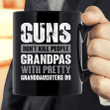 Father's Day Gift, Gift For Dad, Guns Don't Kill Grandpas With Pretty Granddaughters Mug - Spreadstores
