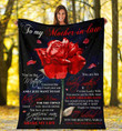 Gift For Mother's Day, To My Mother-in-law Blanket, You Are The Mother I Receives The Day Red Rose Fleece Blanket - Spreadstores