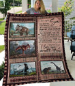 Gift For Son - To My Son - My Son Forever - Dinosaur Fleece Blanket - Spreadstores