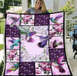 Gift For Hummingbird Lover, Hummingbird Fleece Blanket - Spreadstores