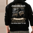 I Am An January Man I Have 3 Sides The Quiet And Sweet Veteran Hoodie, Veteran Sweatshirts - Spreadstores