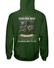 I Am An January Man I Have 3 Sides The Quiet And Sweet Veteran Hoodie, Veteran Sweatshirts - Spreadstores