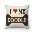 Golden Doodle Pillow, Gift For Golden Doodle Lovers, I Love Golden Doodle Pillow - Spreadstores