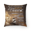 Grandson Pillow, To My Grandson I'll Always Be With You Lion King Pillow, Gift Ideas For Grandson From Grandpa - Spreadstores