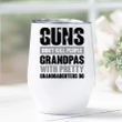 Guns Don't Kill Grandpas With Pretty Granddaughters Do Wine Tumbler Cup - Spreadstores