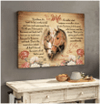 Horse Canvas, Gifts For Wife, Horses To My Wife It’s Hard To Find Words Canvas Wall Art Farmhouse Decor Canvas - Spreadstores