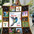 I Am Always With You Hummingbird Fleece Blanket - Spreadstores