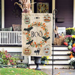 Halloween Flag, Boo Wreath Autumn Garden Flag Halloween Decor Flag, Out Door Garden Flag - Spreadstores