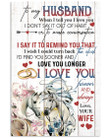 Husband Wall Art Canvas, To My Husband When I Tell You I Love You I Don't Say It Out Of Habit Couple Horse Canvas - Spreadstores