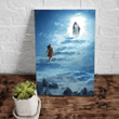 Jesus Welcome To Heaven Stairway, Jesus Art Decor, Christian Canvas, Easter's Day Wall Art Home Decor - Spreadstores