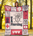 Love Nursing Heart Anatomy Medical Pinky Fleece Blanket - Spreadstores