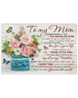 Mom Canvas, Mother's Day Gift For Mom, To My Mom Everything I Am Flower And Butterfly Canvas - Spreadstores