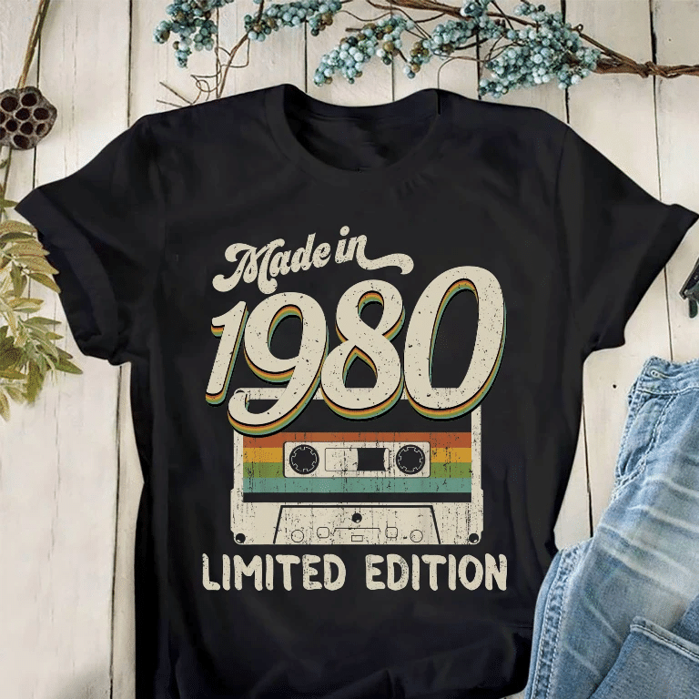 Made In 1980 Limited Cassette T-Shirt - Spreadstores
