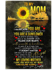 Mom Canvas, Mother's Day Gift For Mom, To My Mom, I Am Because You Are, Gift From Mom Sunflower Canvas - Spreadstores