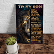 Lion Son Wall Art To My Son If Fate Whispers To You, You Can't Withstand The Storm Canvas, Gift Ideas For Son - Spreadstores