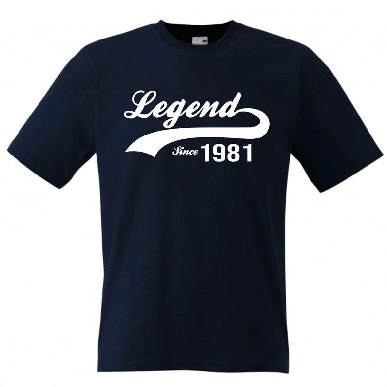 Legend Since 1981 Vintage, Birthday Gifts Idea, Gift For Her For Him Unisex T-Shirt KM0804 - Spreadstores