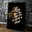 Lion Wall Art Canvas, Lions Don't Lose Sleep Over The Opinions Of Sheep Canvas - Spreadstores