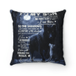 Son Pillow, Gift For Son, To My Son Never Feel That You Are Alone No Matter How Near Or Far Apart Wolf Pillow - Spreadstores