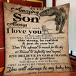 Son Blanket, To My Son Blanket, Gifts For Son, Always Remember How Much I Love You Dinosaur Quilt Blanket - Spreadstores