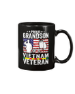 Proud Grandson Of A Vietnam Veteran Day USA American Flag Mug - Spreadstores