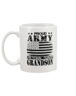 Proud Army National Guard Grandson USA Veterans Day Military Mug - Spreadstores