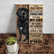 Pug Dog Canvas, Cute Pug Wall Art Canvas, Gift For Dog Lovers, I Am Your Friend Your Partner Your Pug Canvas - Spreadstores