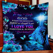 Quilt Blanket, Gifts For Her, To My Wife, God Blessed The Broken Road Christian Lion Quilt Blanket - Spreadstores