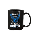 Proud Sister Of Air Force Mug Military Vet Gift Mug - Spreadstores