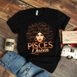 Pisces Shirt, Pisces Zodiac Sign, Black Women Afro Hair Art Pisces Queen Unisex T-Shirt - Spreadstores