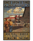 Pilot Canvas Once Upon A Time There Was A Boy Who Really Wanted To Become A Pilot Matte Canvas - Spreadstores