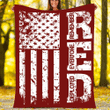 Red Friday Blanket Remember Everyone Deployed Fleece Blanket - Spreadstores