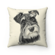 Schnauzer Dog Pillow, Gift For Dog Lovers, All You Need Is Love Schnauzer Dog Pillow - Spreadstores