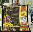 To My Daughter Always Remember How Much I Love You Hippie Sunflower Fleece Blanket - Spreadstores