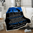 To My Dad Blanket, Father's Day Gifts For Dad, So Much Of Me Dad And Daughter Sherpa Blanket - Spreadstores